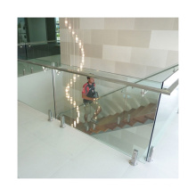 Stainless steel column railing glass staircase handrail